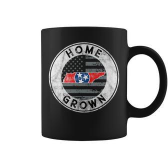 Tennessee Native Home Grown Quote State American Flag Pride Coffee Mug - Monsterry AU