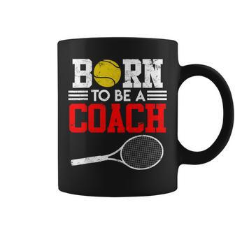 Tennis Trainer Saying Coach Witz Born To Be A Coach Tennis Tassen - Geschenkecke