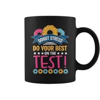 Test Day Donut Stress Testing For Teachers Coffee Mug - Monsterry AU