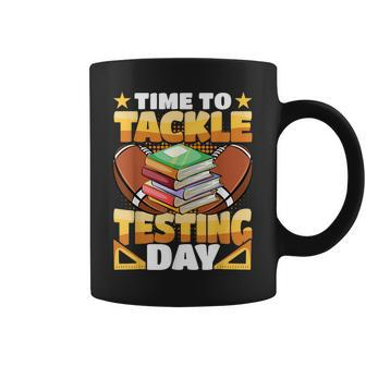 Test Day Football Time To Tackle Testing Day Sports Teacher Coffee Mug - Monsterry