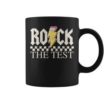 Testing Day Teacher Student Motivational Rock The Test Coffee Mug | Mazezy DE