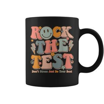 Testing For Teachers Test Day Teacher Rock The Test Coffee Mug | Mazezy
