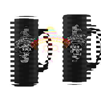 Tête De Mort Mexicaine Portant Un Chapeau Tête De Mort Cinco De Mayo Tasse - Cadeauxyz