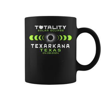 Texarkana Texas Total Solar Eclipse 2024 Coffee Mug | Mazezy