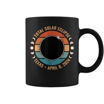 Texas April 8 2024 Totality Total Solar Eclipse Texan Viewer Coffee Mug - Seseable