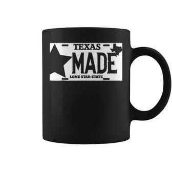 Texas Made Lone Star License Plate Coffee Mug | Mazezy