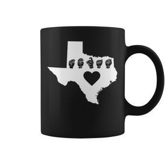 Texas Pride Sign Language Coffee Mug | Mazezy DE