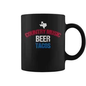 Texas Tacos Country Music Beer 4Th Of July Coffee Mug - Monsterry CA