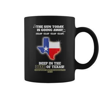 Texas Total Eclipse 2024 Deep In The Dark Of Texas Eclipse Coffee Mug | Mazezy