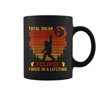 Texas Totality Eclipse 2024 Twice In A Lifetime Bigfoot Bruh Coffee Mug - Thegiftio UK