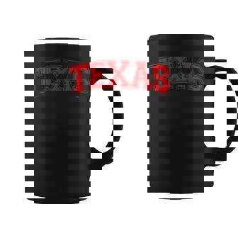 Texas Varsity Style Text Sports Athletic Jersey Style Coffee Mug - Thegiftio