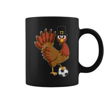Thanksgiving Football Soccer Mom Dad Graphic Coffee Mug | Crazezy DE