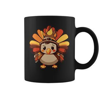 Thanksgiving Front And Back Turkey Gravy Cute Turkey Women's Coffee Mug | Mazezy