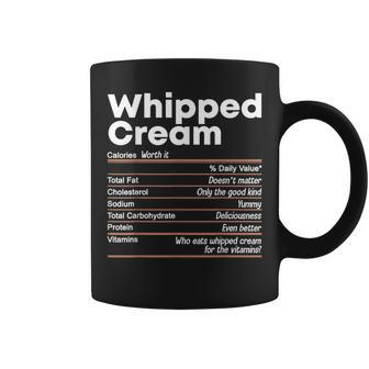 Thanksgiving Whipped Cream Nutritional Facts Coffee Mug - Monsterry
