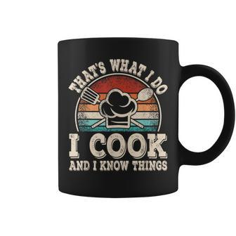 That's What I Do I Cook And I Know Things Cooking Coffee Mug - Thegiftio UK