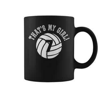 That's My Girl 7 Volleyball Player Mom Or Dad Coffee Mug - Monsterry UK