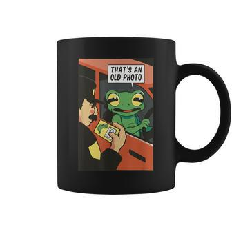 That's An Old Photo Tadpole Frog Traffic Stop Frog Coffee Mug - Monsterry
