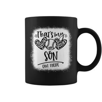 That's My Son Out There Number 69 Baseball Mom & Dad Coffee Mug - Monsterry DE