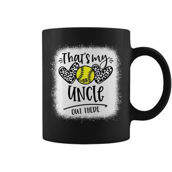That's My Uncle Out There Number 69 Softball For Nephew Coffee Mug - Monsterry CA