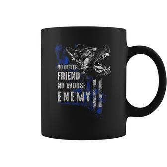 Thin Blue Line K9 No Better Friend Coffee Mug - Monsterry DE