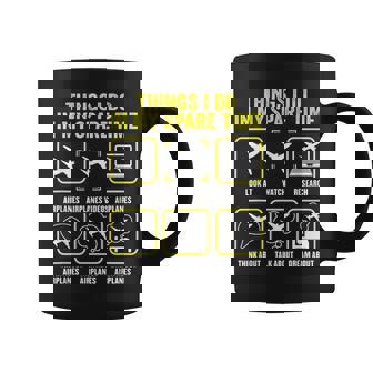 Things I Do In My Spare Time Airplanes Aviation Pilot Coffee Mug | Seseable UK