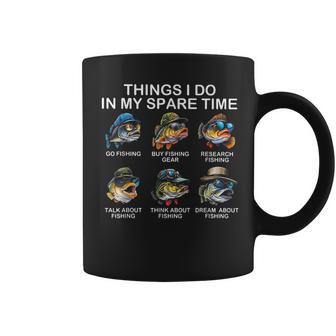 Things I Do In My Spare Time Fishing Coffee Mug - Monsterry UK