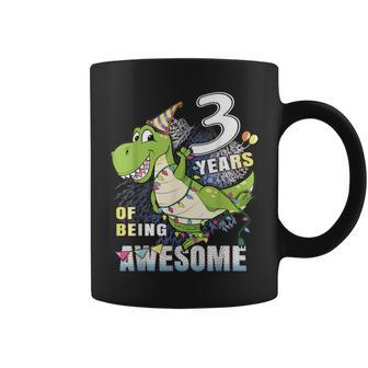 Third Birthday Dinosaur For 3 Year Old Boys Dino 3Rd Bday Coffee Mug - Thegiftio UK