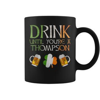 Thompson Family Name For Proud Irish From Ireland Coffee Mug - Seseable