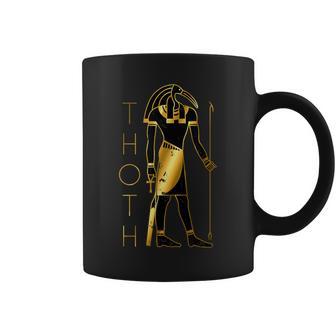 Thoth Black And Gold T Coffee Mug - Monsterry