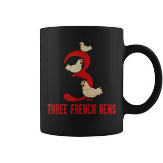 Three French Hens Song 12 Days Christmas Coffee Mug - Monsterry UK