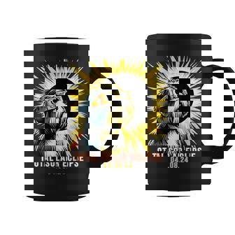 Tibetan Terrier Dog Watching Total Solar Eclipse Coffee Mug - Seseable