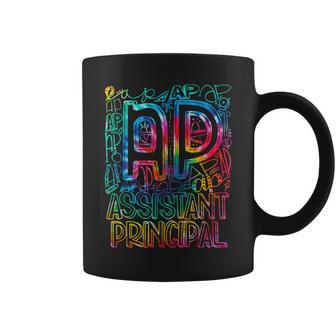 Tie Dye Assistant Principal Typography School Principal Coffee Mug | Crazezy