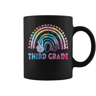 Tie Dye Peace Out 3Rd Grade Last Day Of School Third Grade Coffee Mug - Monsterry DE