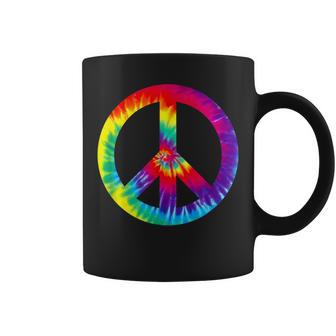 Tie Dye Peace Sign T 60S 70S Hippy Costume Coffee Mug - Monsterry CA