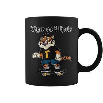 Tiger On Wheels Coffee Mug - Monsterry UK