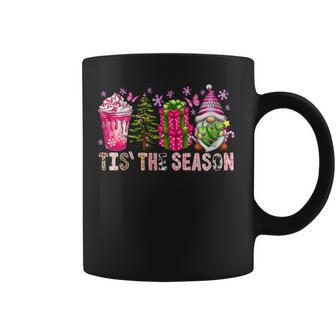 Tis The Season Christmas Gnomes Tree Cakes Coffee Latte Coffee Mug - Seseable