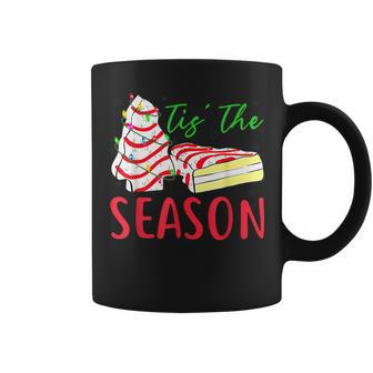 Tis The Season Little-Debbie Christmas Tree Cake Holiday Coffee Mug | Mazezy