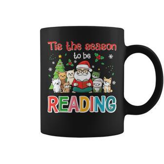 Tis The Season To Be Reading Christmas Merry Bookmas Books Coffee Mug - Seseable