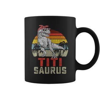 Titisaurus T Rex Dinosaur Titi Saurus Family Matching Coffee Mug - Monsterry UK