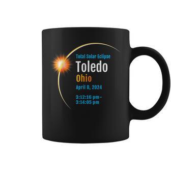 Toledo Ohio Oh Total Solar Eclipse 2024 1 Coffee Mug - Monsterry