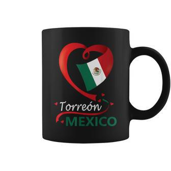 Torreón Coahuila Mexico Heart Flag Mexicana Corazon Mujer Coffee Mug - Monsterry AU