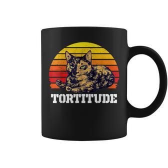 Tortitude Cat Torties Are Feisty Tortoiseshell Kitty Cat Coffee Mug - Monsterry