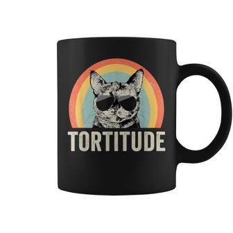 Tortitude Tortie Cat Mom Tortoiseshell Mama Coffee Mug - Monsterry