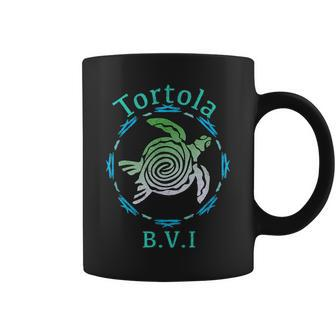 Tortola Vintage Tribal Turtle Coffee Mug - Monsterry AU