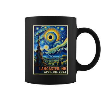 Total Eclipse 2024 Lancaster New Hampshire Starry Night Coffee Mug - Thegiftio UK