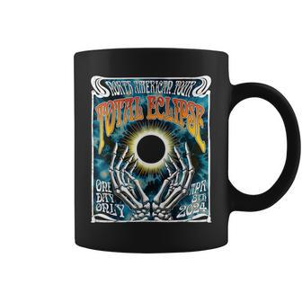 Total Eclipse 2024 Retro North American Concert Tour Coffee Mug | Mazezy