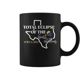 Total Eclipse Of The Heart Of Texas Solar Eclipse April 2024 Coffee Mug | Mazezy