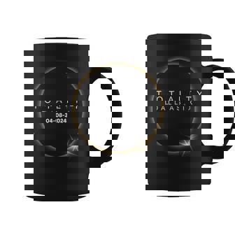 Total Solar Eclipse 04 08 24 Dallas Texas Usa Totality 2024 Coffee Mug - Thegiftio
