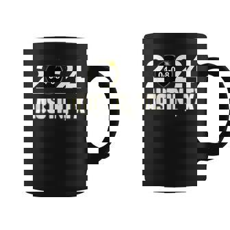 Total Solar Eclipse 04082024 Austin Texas Solar Eclipse Coffee Mug | Mazezy