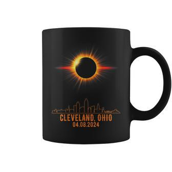 Total Solar Eclipse 04082024 Cleveland Ohio Coffee Mug - Monsterry